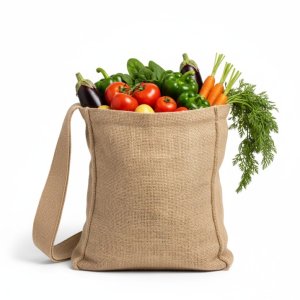 Sac légumes et fruits variés